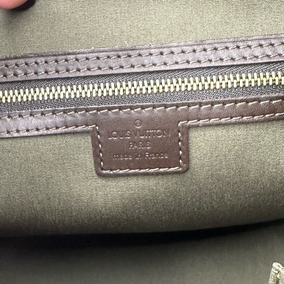 Louis Vuitton Josephine Mini Lin Handbag Green Vintage - Picture 8 of 11